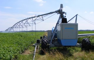 Koudwatervrees voor beregenen met pivot