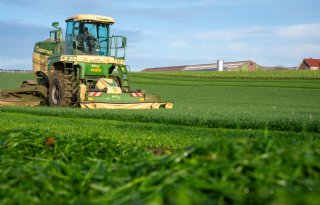 Maaier aan het werk halverwege december