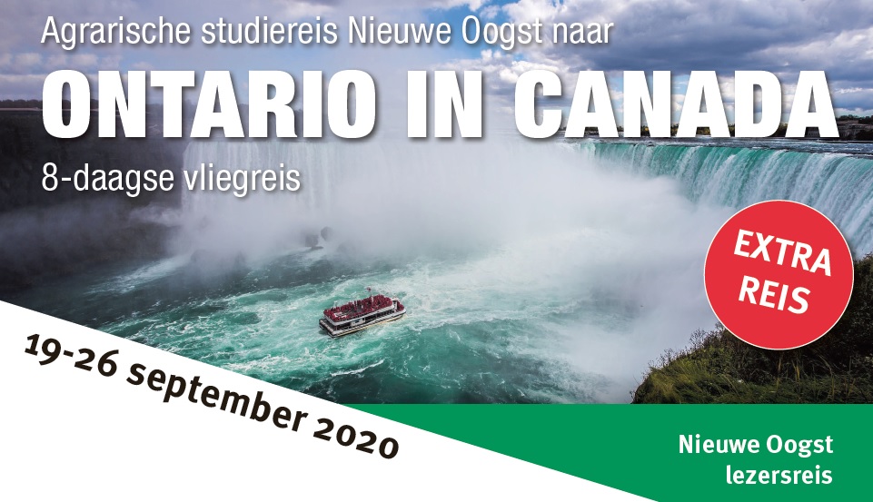 Extra: Met Nieuwe Oogst naar Ontario (gegarandeerd vertrek)